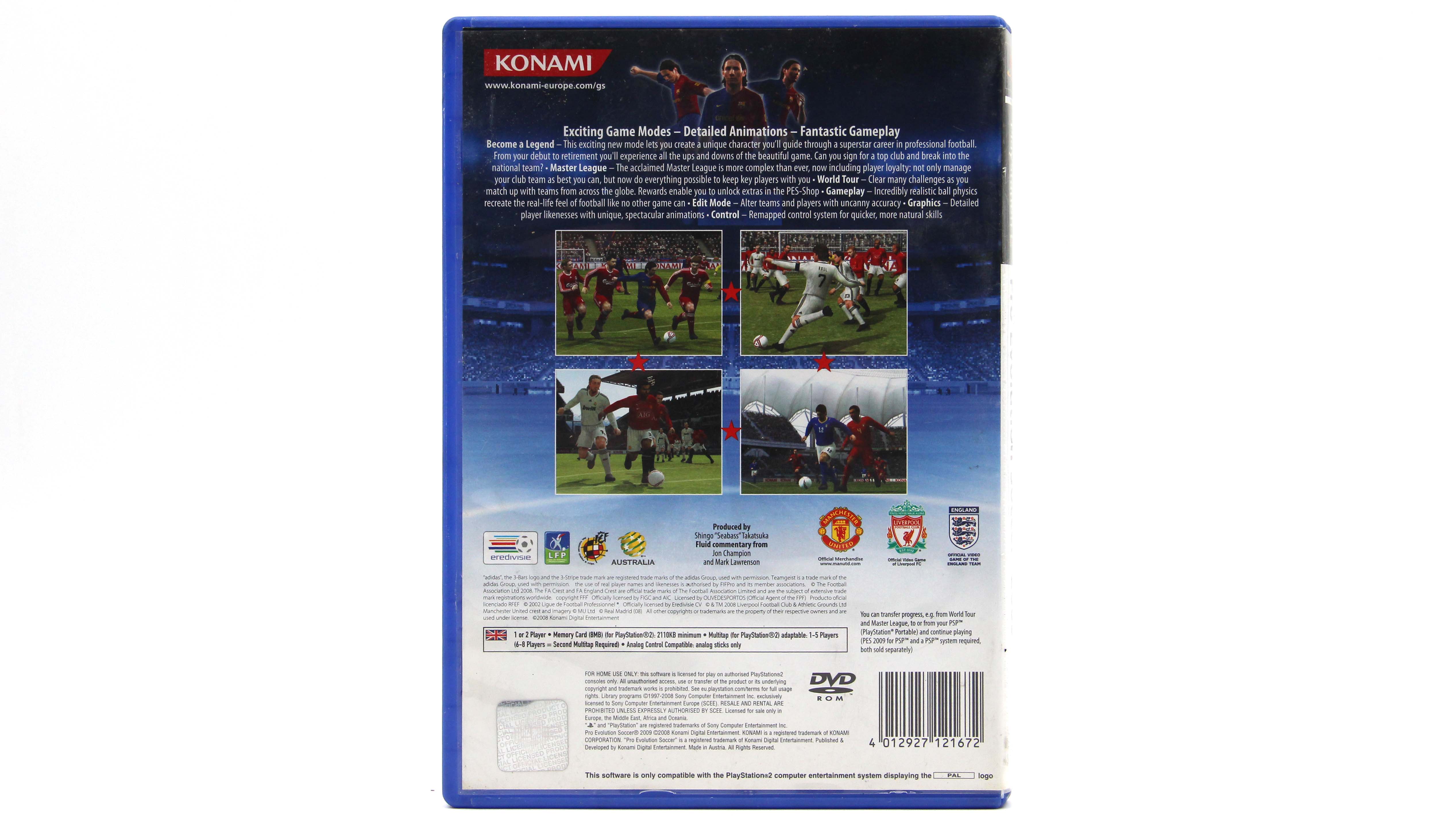 Купить игру Pro Evolution Soccer 2009 (PES) (PS2), низкая цена, скидки -  Game Port