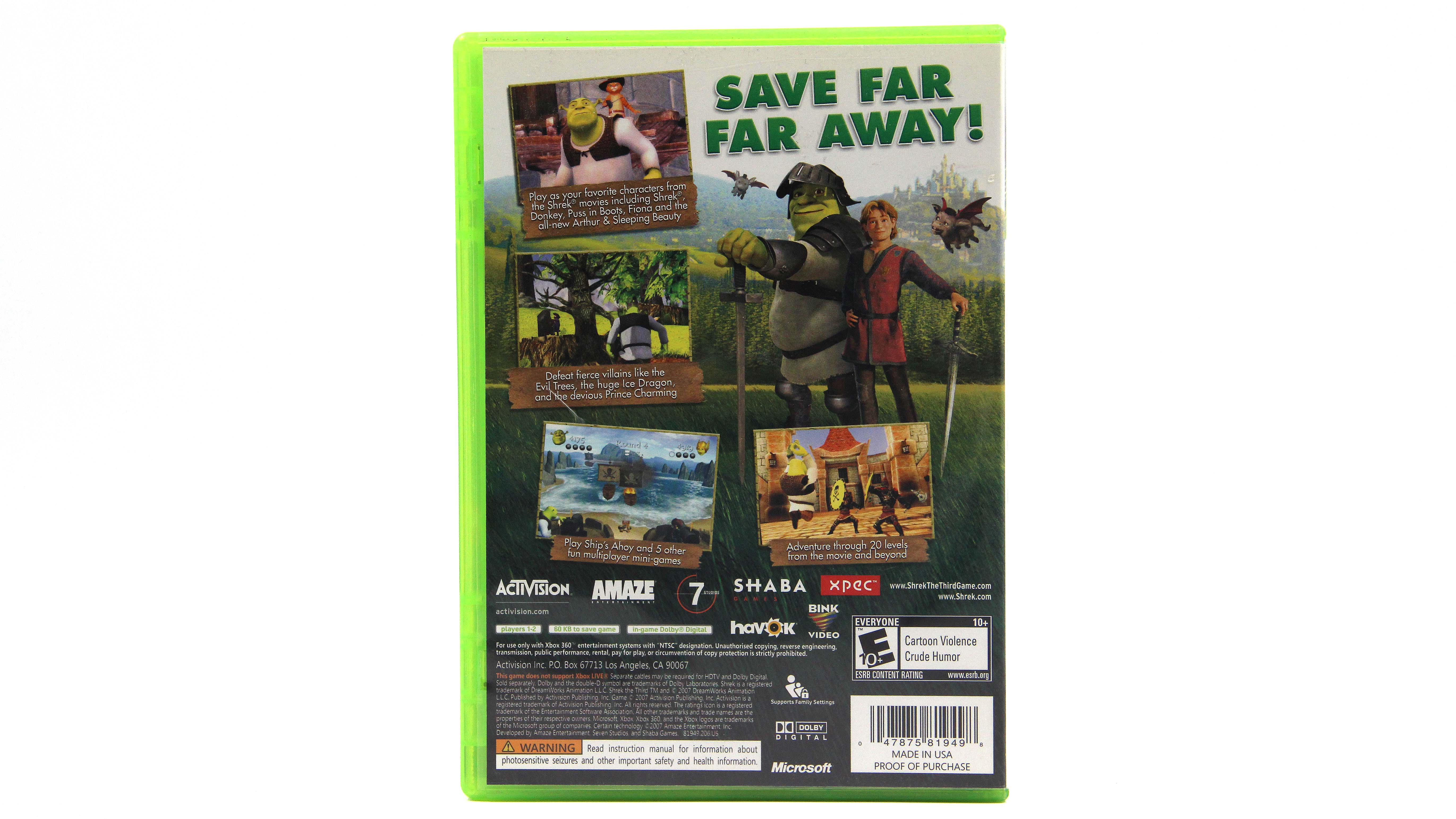 Купить игру Shrek The Third (Xbox 360), низкая цена, скидки - Game Port