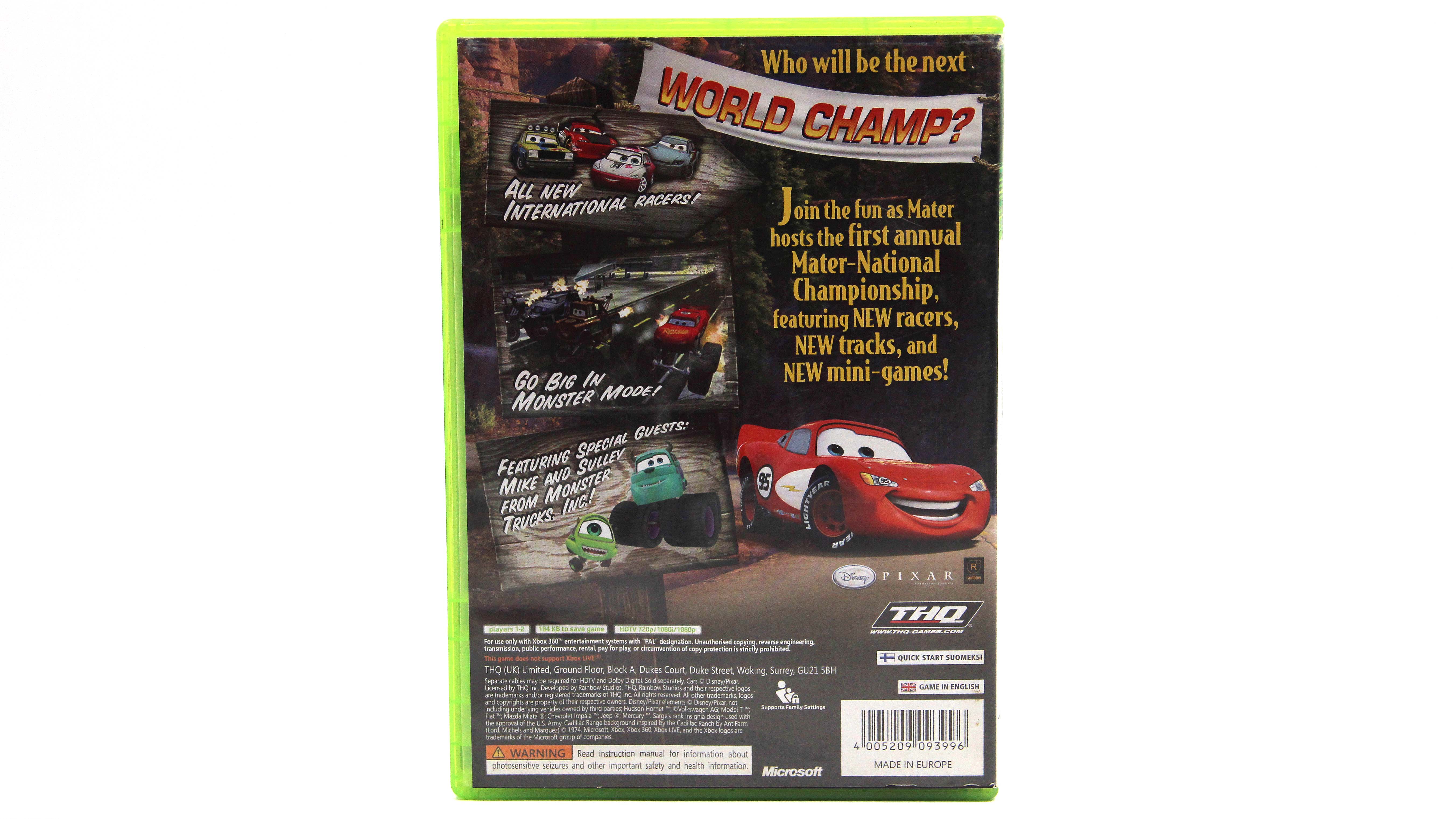 Купить игру Cars: Mater-National Championship (Xbox 360), низкая цена,  скидки - Game Port