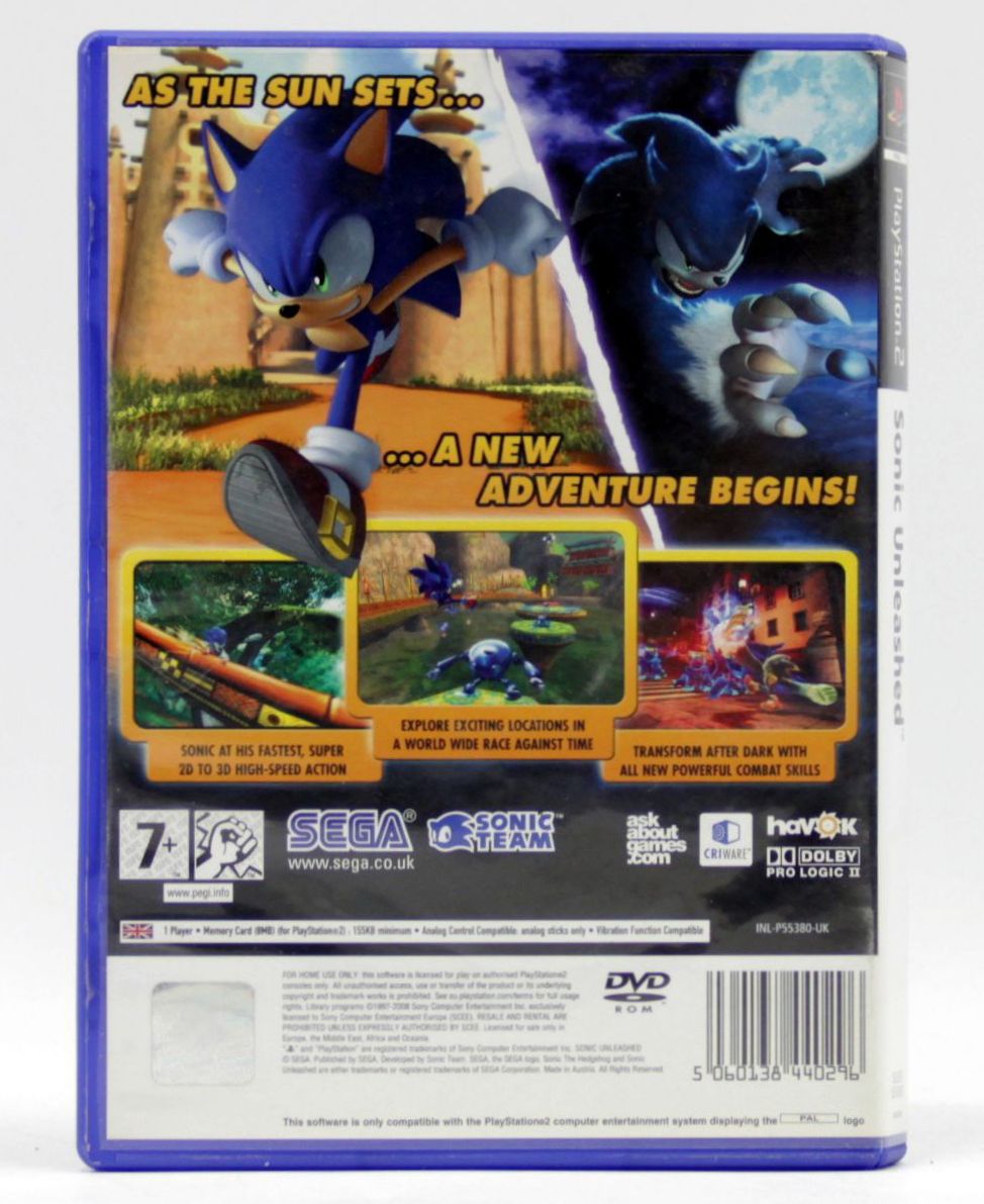 Купить игру Sonic Unleashed (PS2), низкая цена, скидки - Game Port