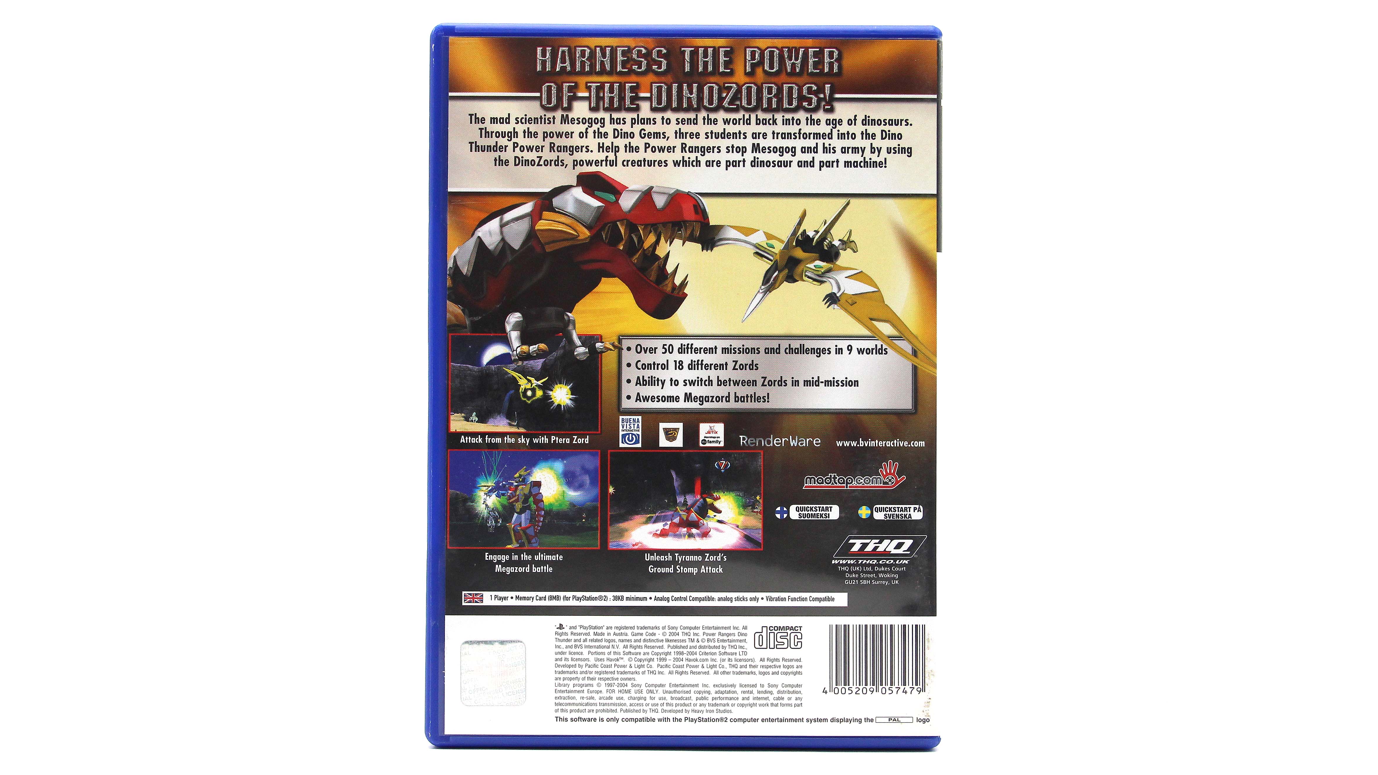 Купить игру Power Ranger Dino Thunder для PS2, низкая цена, скидки - Game  Port