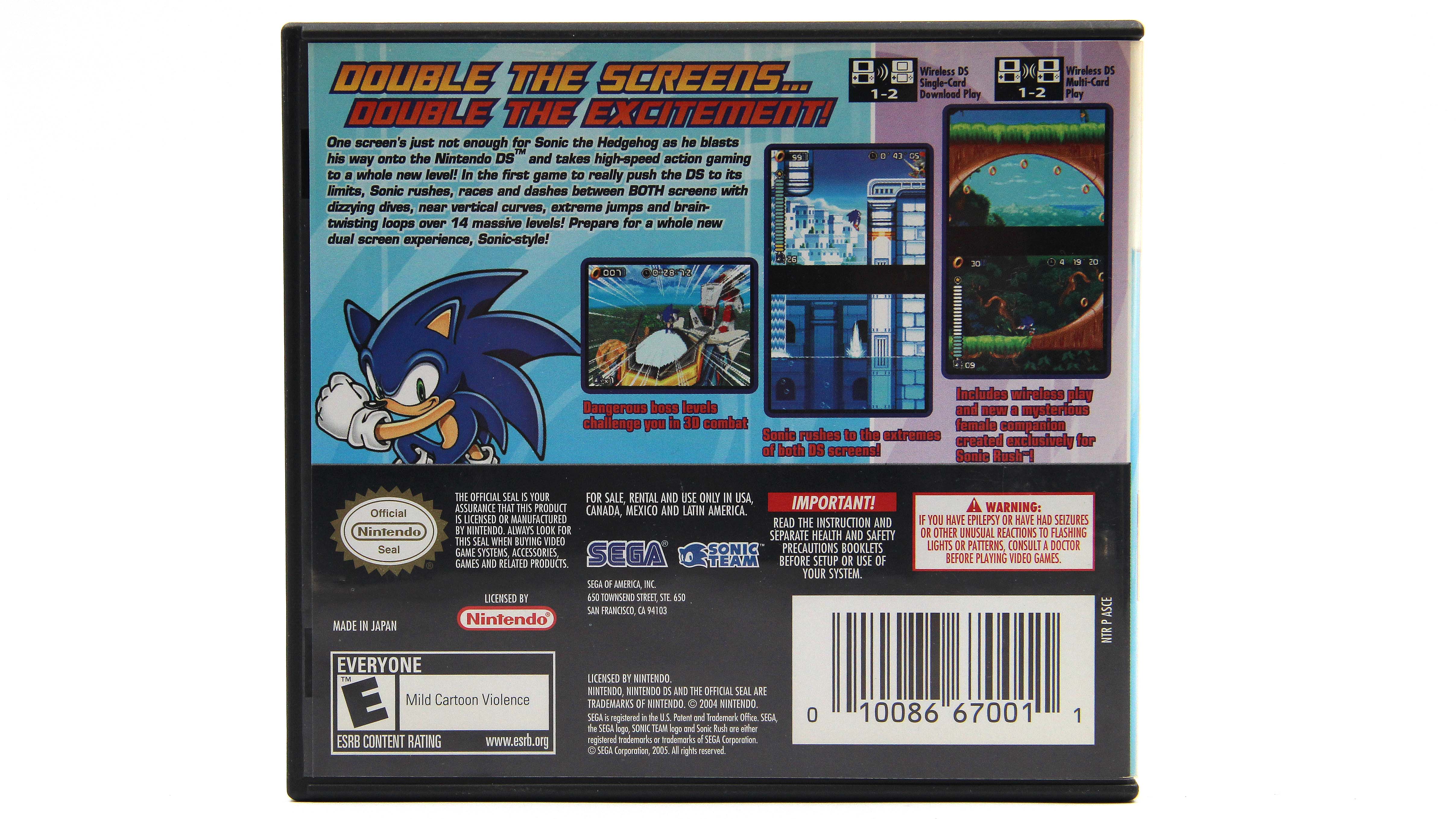 Купить игру Sonic Rush (Nintendo DS, NTSC-USA), низкая цена, скидки - Game  Port