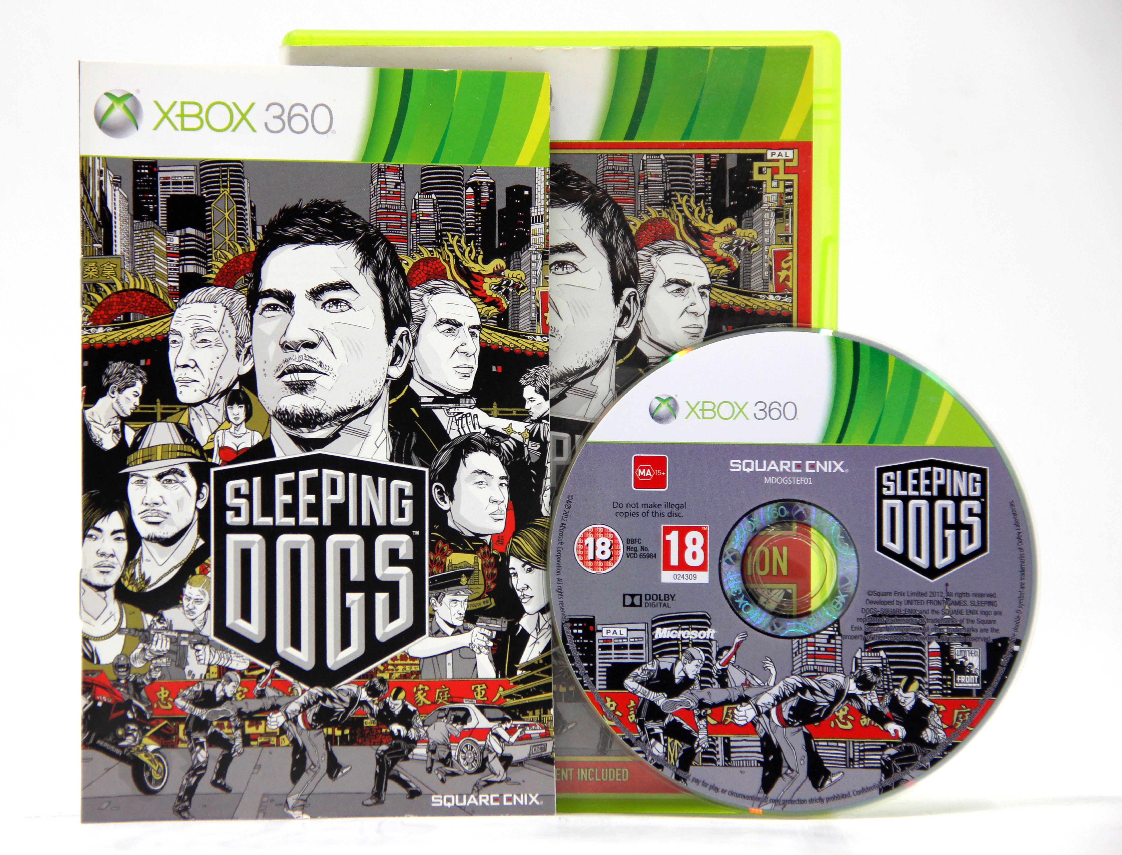 Dogs xbox 360. Sleeping Dogs Xbox 360 обложка. Купить диск Икс бокс 360 слипан догс.