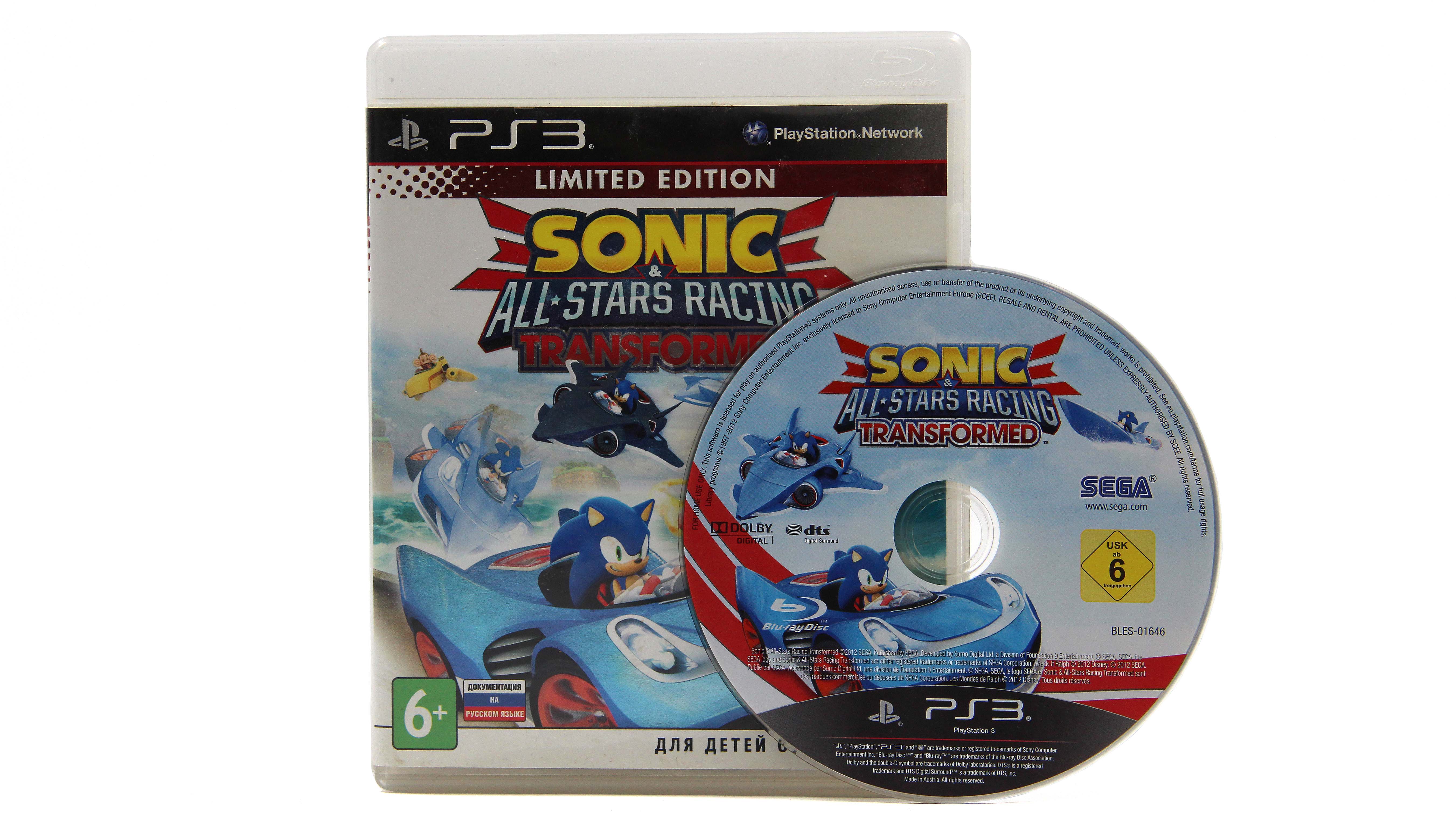 Купить игру Sonic All Stars Racing Transformed (PS3), низкая цена, скидки -  Game Port