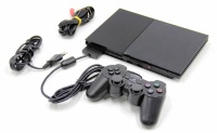 Игровая приставка Sony PlayStation 2 Slim (SCPH 90008) Black Чип 