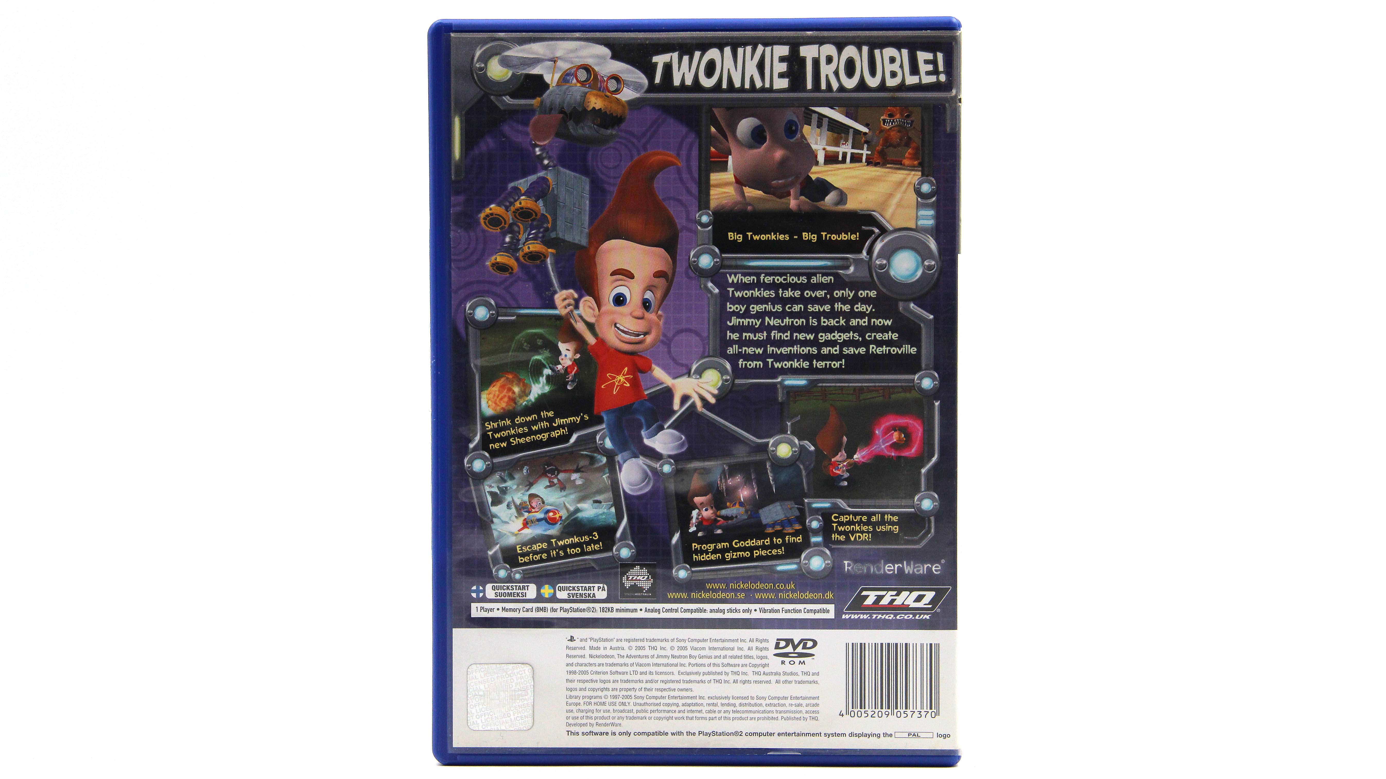 Купить игру Jimmy Neutron Attack of the Twonkies (PS2), низкая цена, скидки  - Game Port