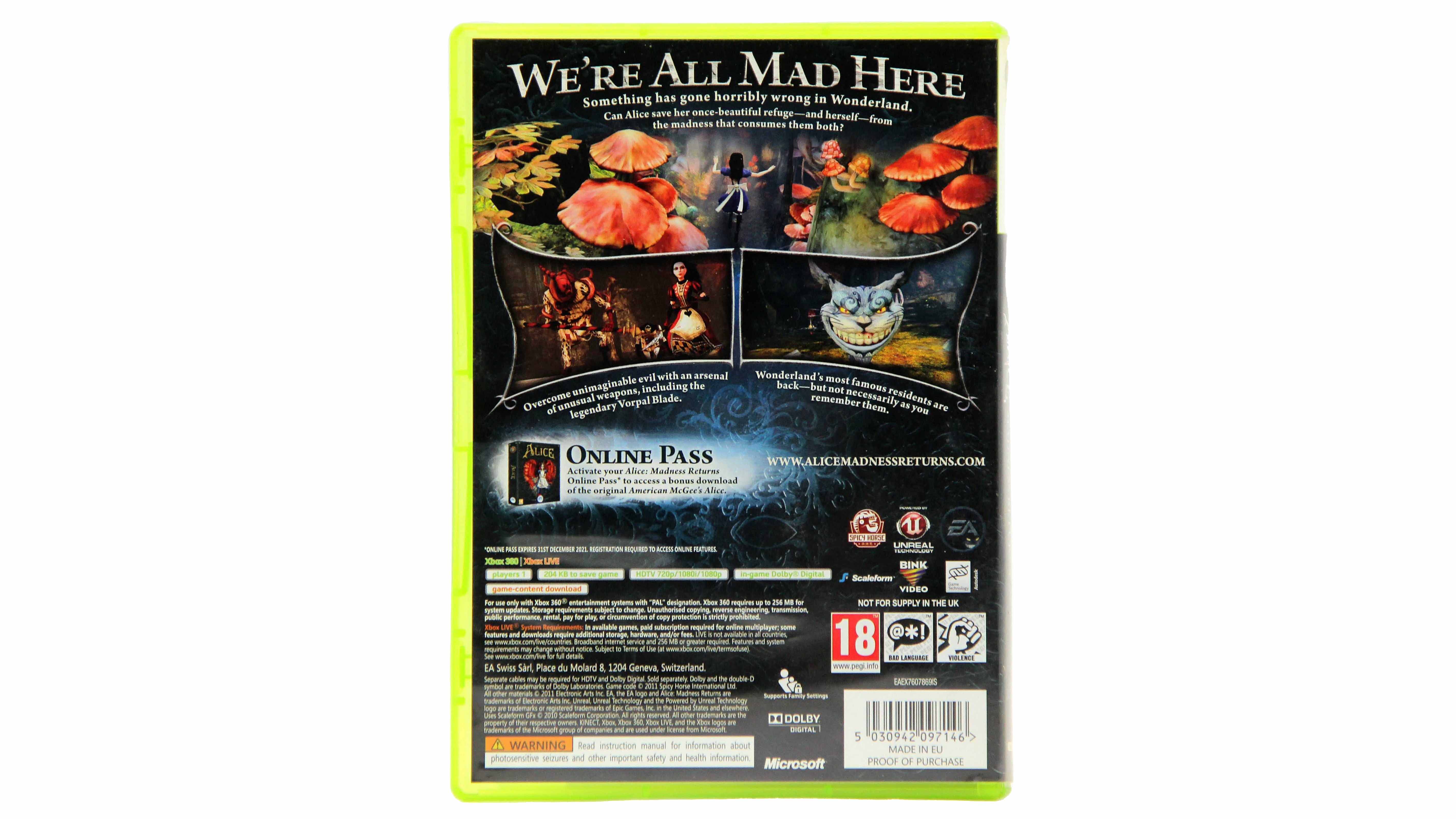 Купить игру Alice Madness Returns (Xbox 360), низкая цена, скидки - Game  Port