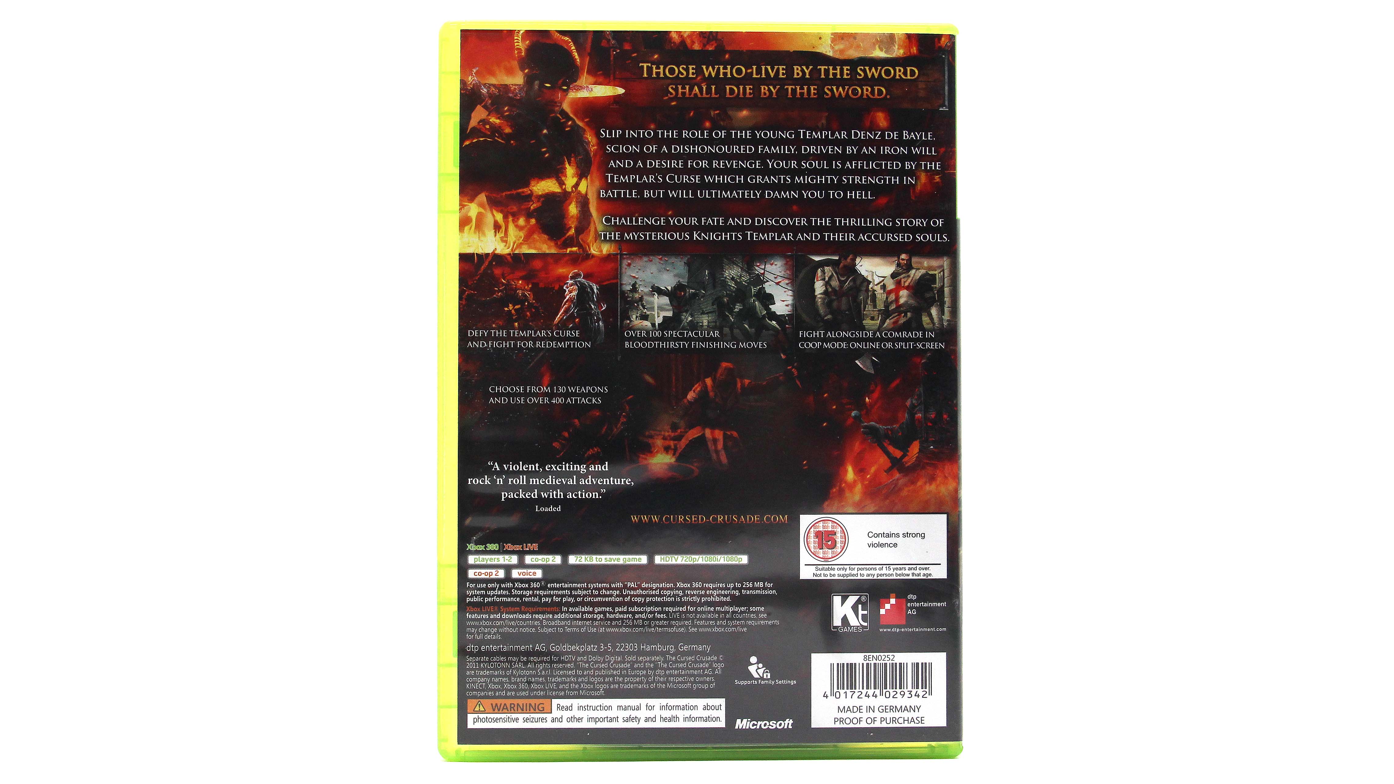 Купить игру The Cursed Crusade (Xbox 360, Английский язык), низкая цена,  скидки - Game Port