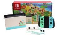 Игровая приставка Nintendo Switch (rev 2) Animal Crossing Edition 256 Gb HWFLY В коробке