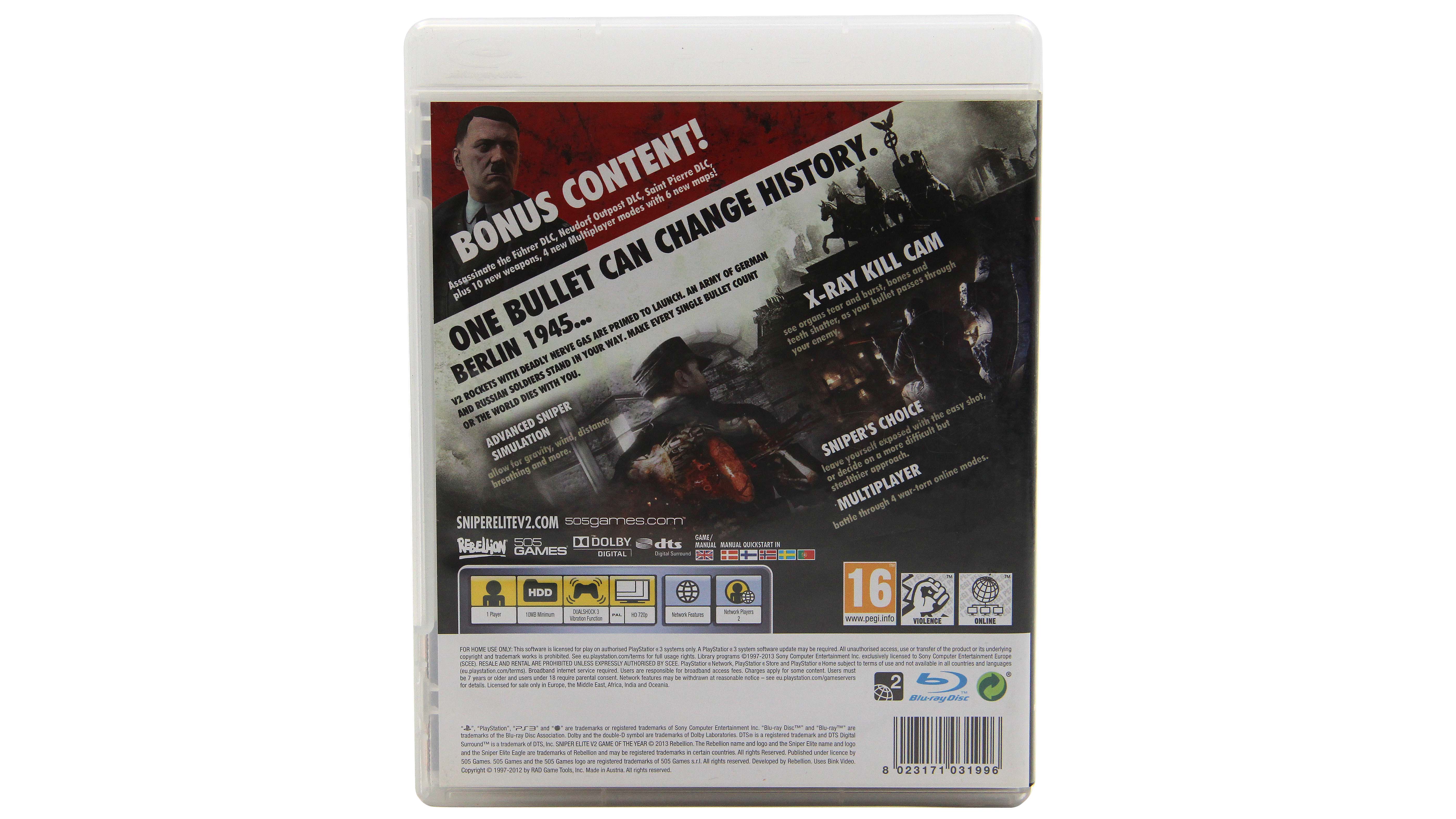 Купить игру Sniper Elite V2 Game Of The Year Edition для PS3 (Английский  язык), низкая цена, скидки - Game Port